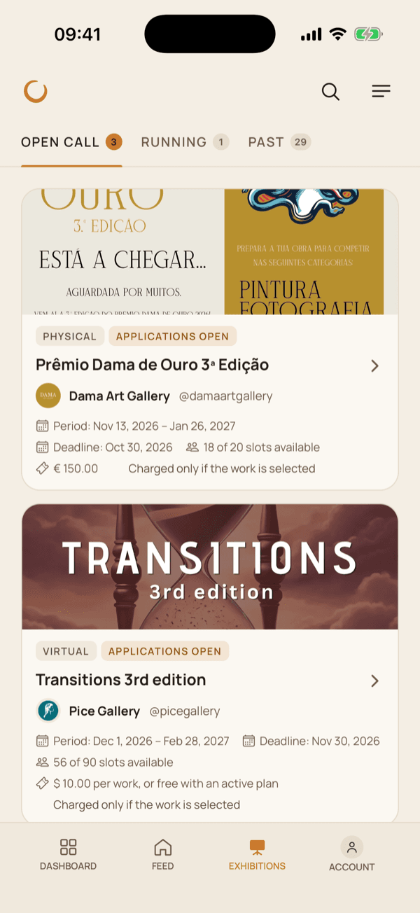 An open call in the Ochrine app